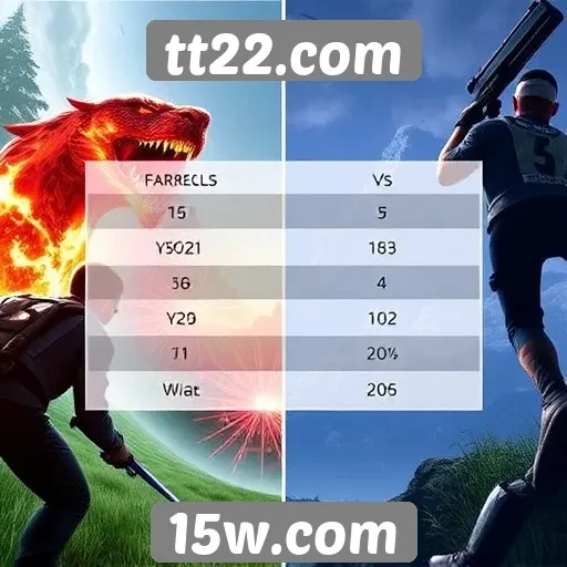 Comparativo de gráficos em jogos do tt22.com
